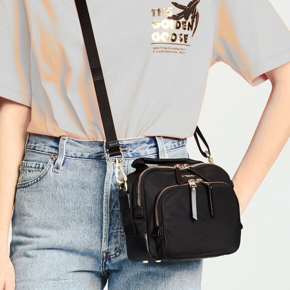 brand new reduced TUMI Voyageur Troy Crossbody bag black classic Registered - Picture 14 of 14